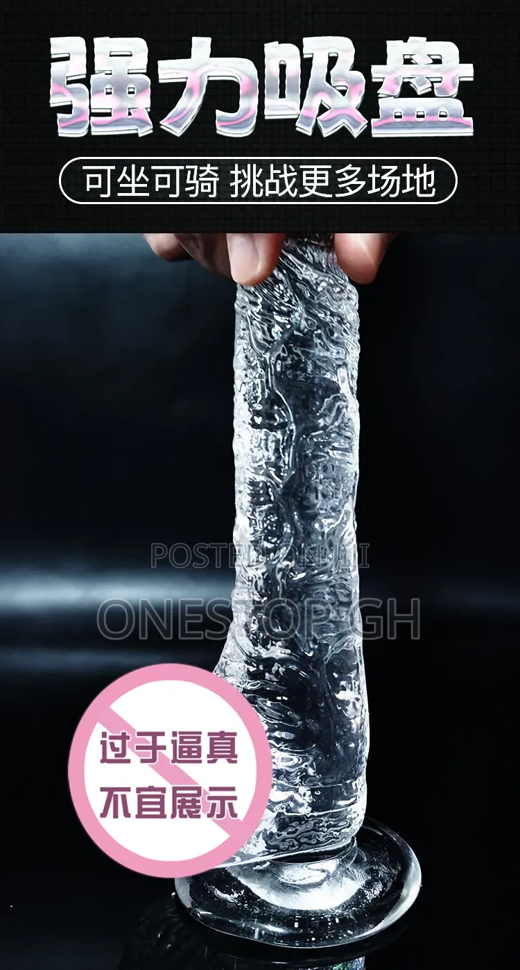 Transparent Realistic Dildo