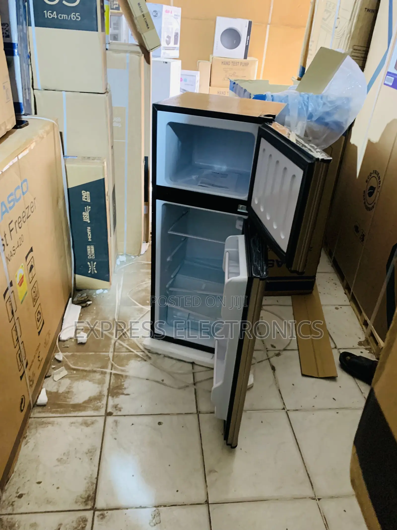 Better Deals on Nasco NASF2-13FL 112L Double Door Top Freezer Fridge