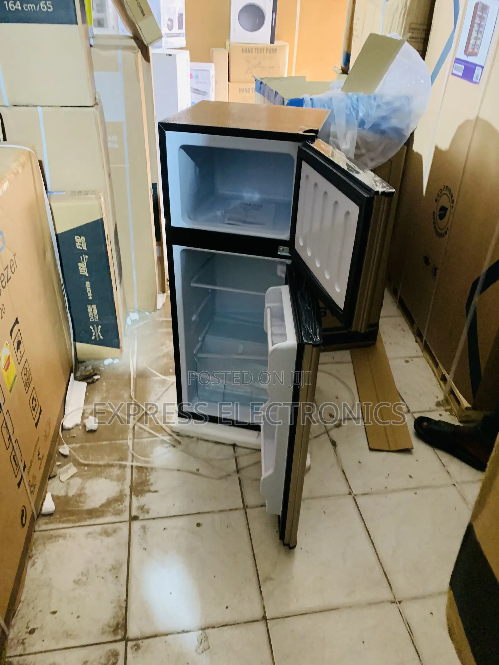 Energy Saving Nasco NASF2-13FL 112L Double Door Top Freezer Fridge