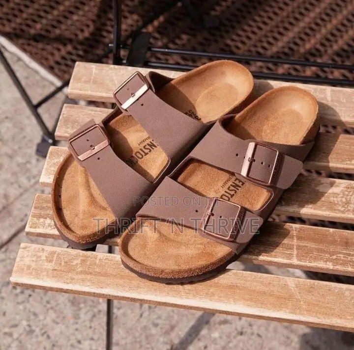 Brown Birkenstock Arizona Sandals in a Mocha Colorway,