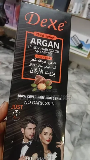 Organic Dexe Argan Black Hairdye Shampoo