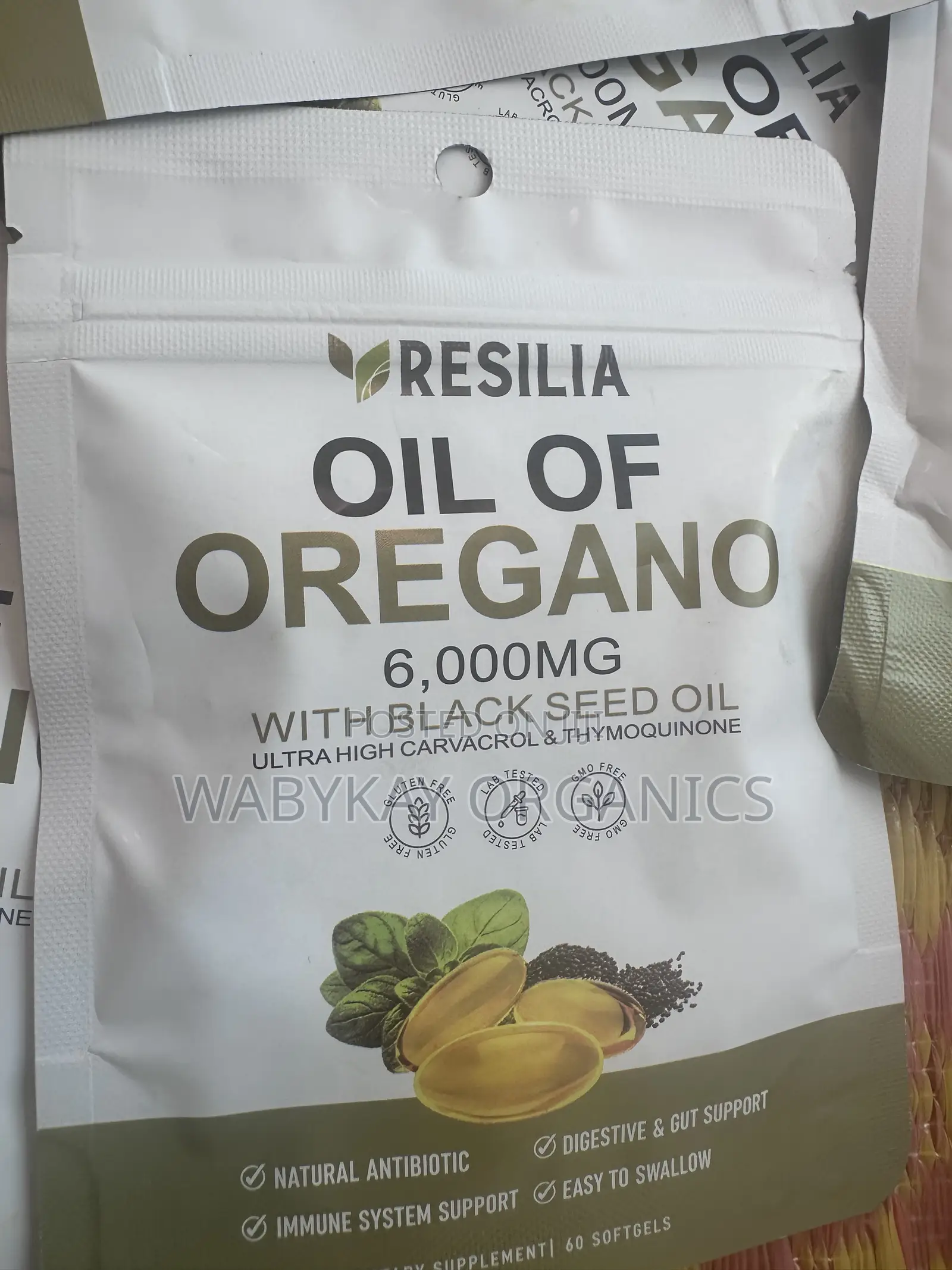 Resilla Oregano and Black Seed Oil Softgel