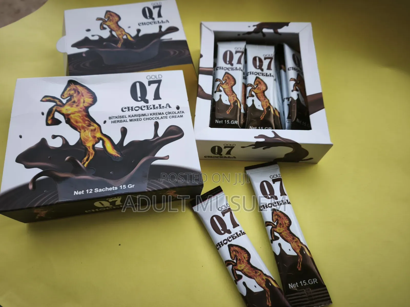 Q7 Gold Honey Paste – Chocolate Flavour [Pack of 12 Sachets X 15g]