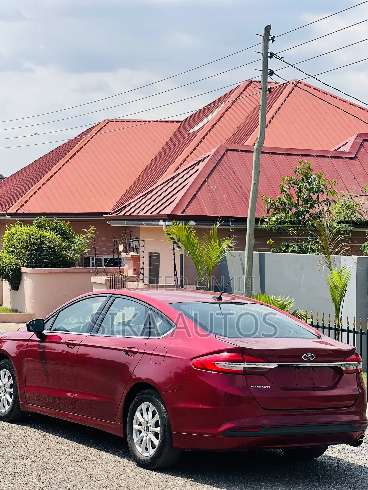 Ford Fusion SE AWD 2017 Red
