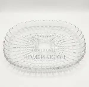 Acrylic Serving Tray - Round Scalloped