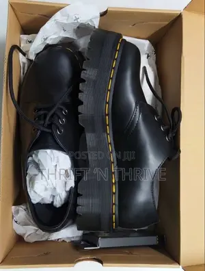 Dr. Martens 1461 Quad Platform Smooth Leather Derby Shoes