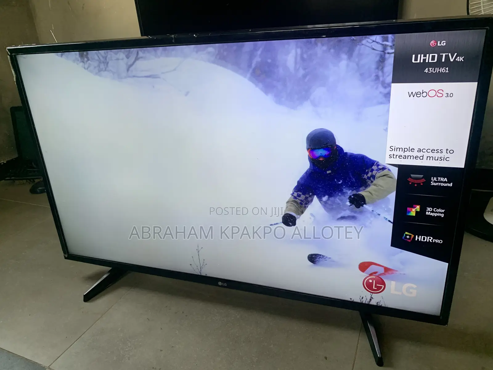 LG 4k 43” Smart TV (Full Digital)