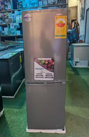 NEXON 157L Double Door Refrigerator – Bottom Freezer | Silver/Grey