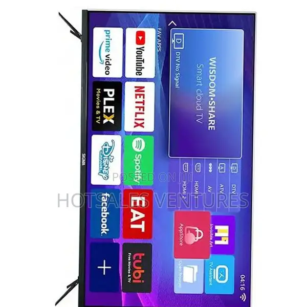Affordable Sigma 43′′ Smart Android Frameless Satellite TV-SIG-K43V6-S