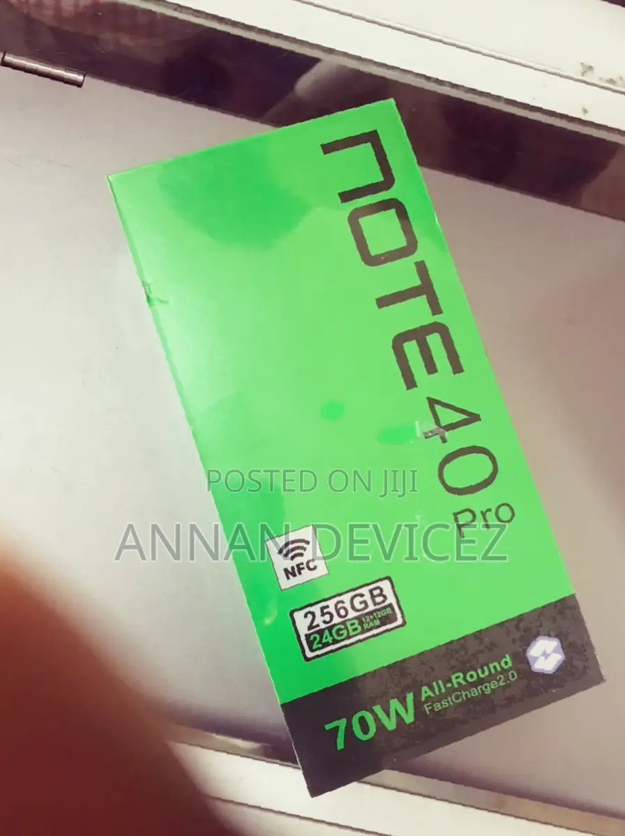 New Infinix Note 40 Pro 256 GB Black
