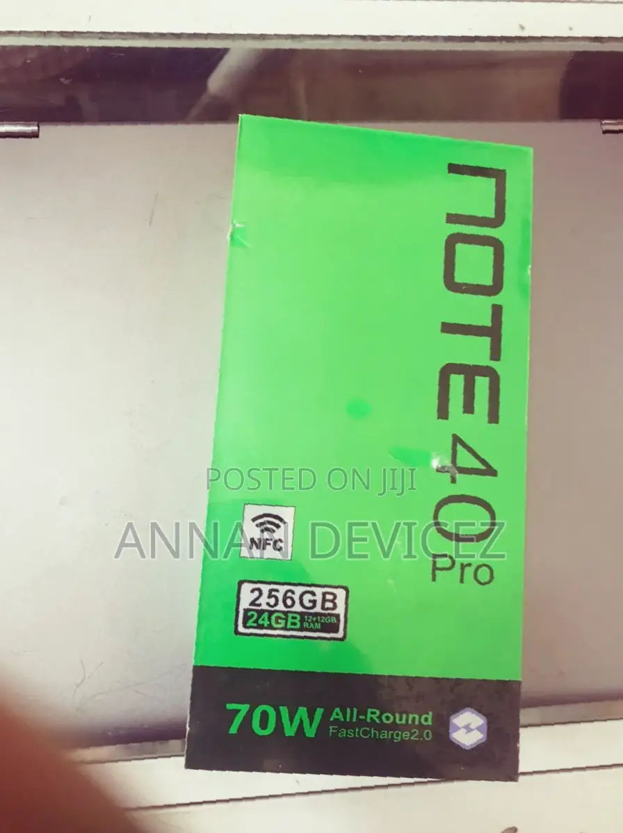 New Infinix Note 40 Pro 256 GB Black