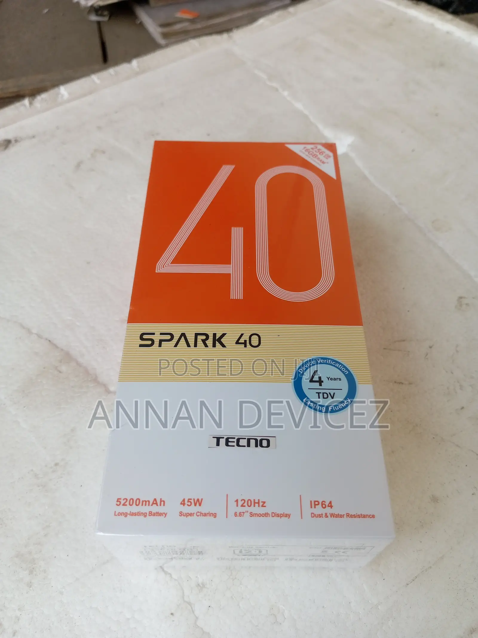 New Tecno Spark 40 256 GB Blue