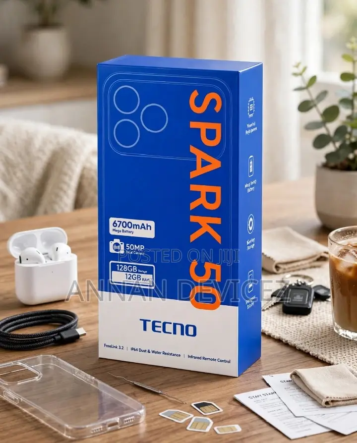 New Tecno Spark 50 128 GB Black