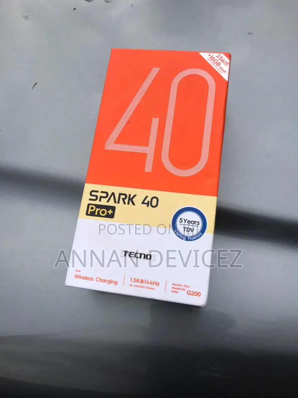 New Tecno Spark 40 Pro+ 256 GB Black