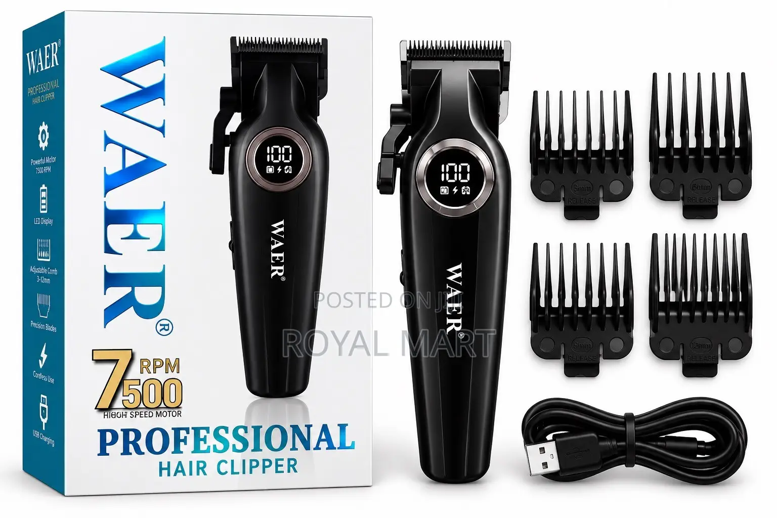 WAER Professional Hair Clipper – WA-6202