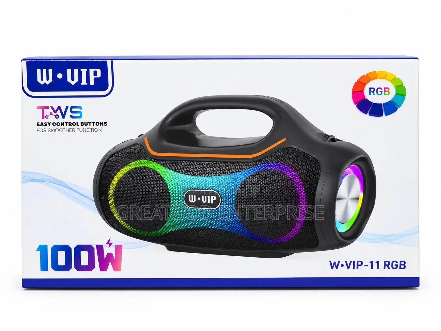W·vip-11 RGB 100W Wireless Bluetooth Speaker
