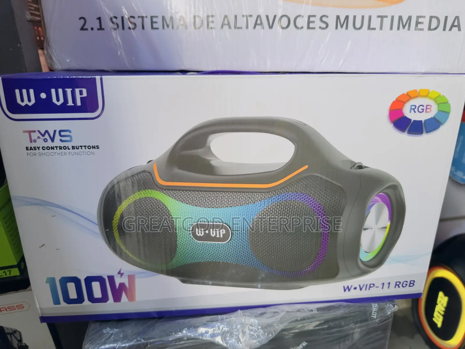 W·vip-11 RGB 100W Wireless Bluetooth Speaker