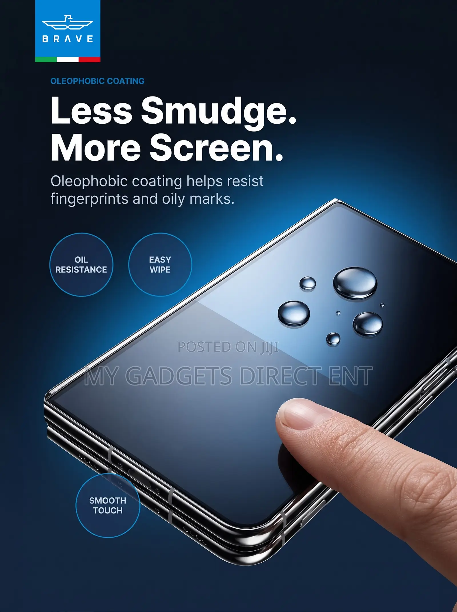 BRAVE Guard 9H Tempered Glass Screen Protector for iPhone Duo – Clear