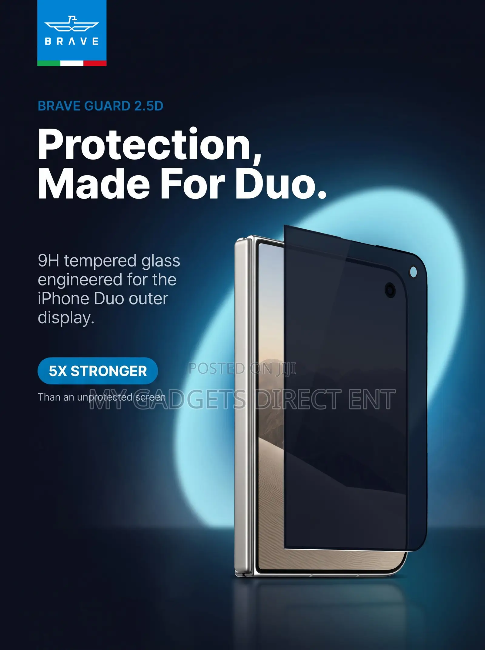 BRAVE Guard Privacy Tempered Glass Screen Protector for iPhone Duo