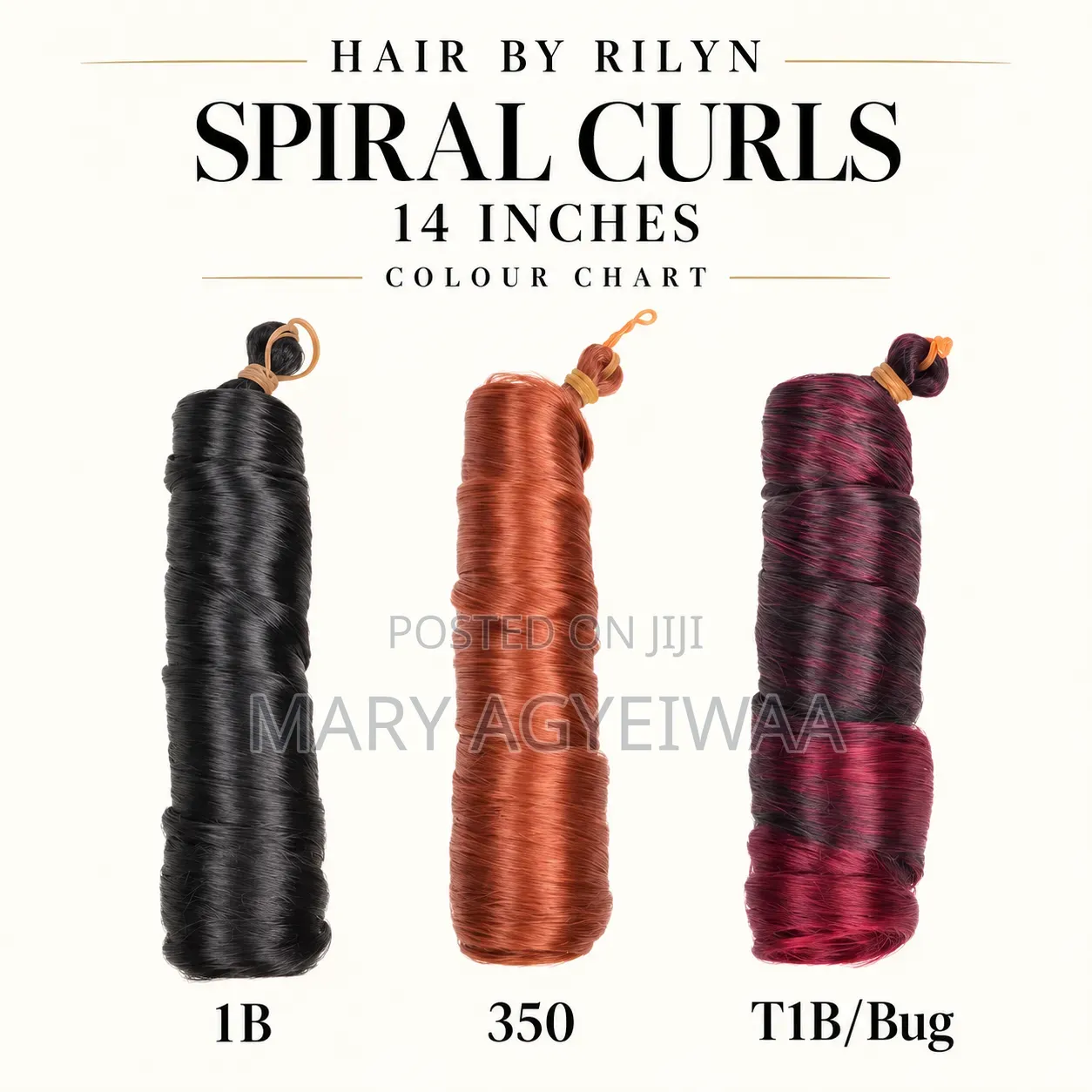 14 Inches French Curl Braiding Extensions – 3 Colours