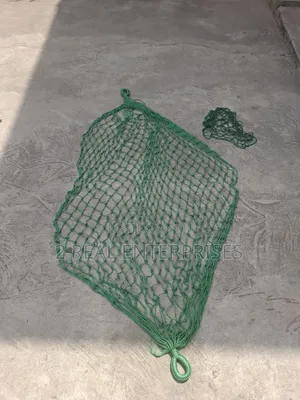 Heavy-Duty Braided Green Nylon Cargo Net / Hanging Hammock Mesh