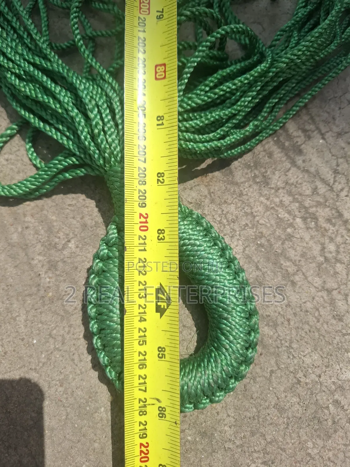 Heavy-Duty Braided Green Nylon Cargo Net / Hanging Hammock Mesh