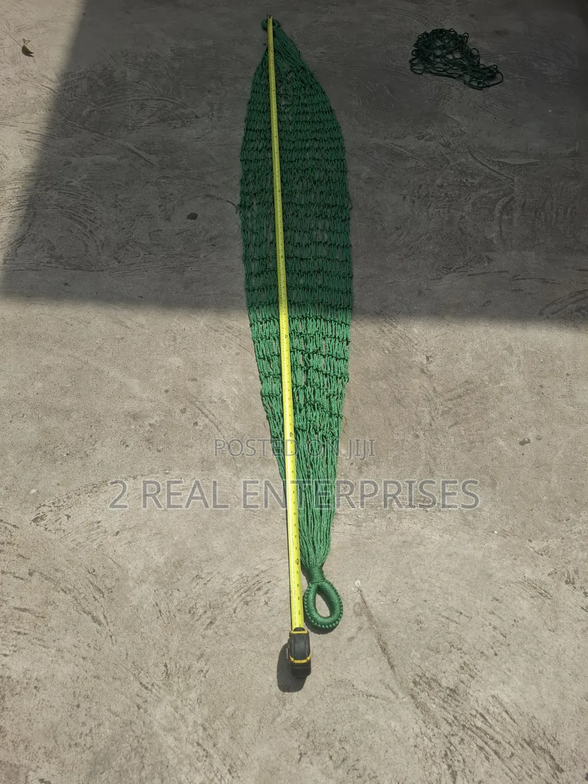 Heavy-Duty Braided Green Nylon Cargo Net / Hanging Hammock Mesh