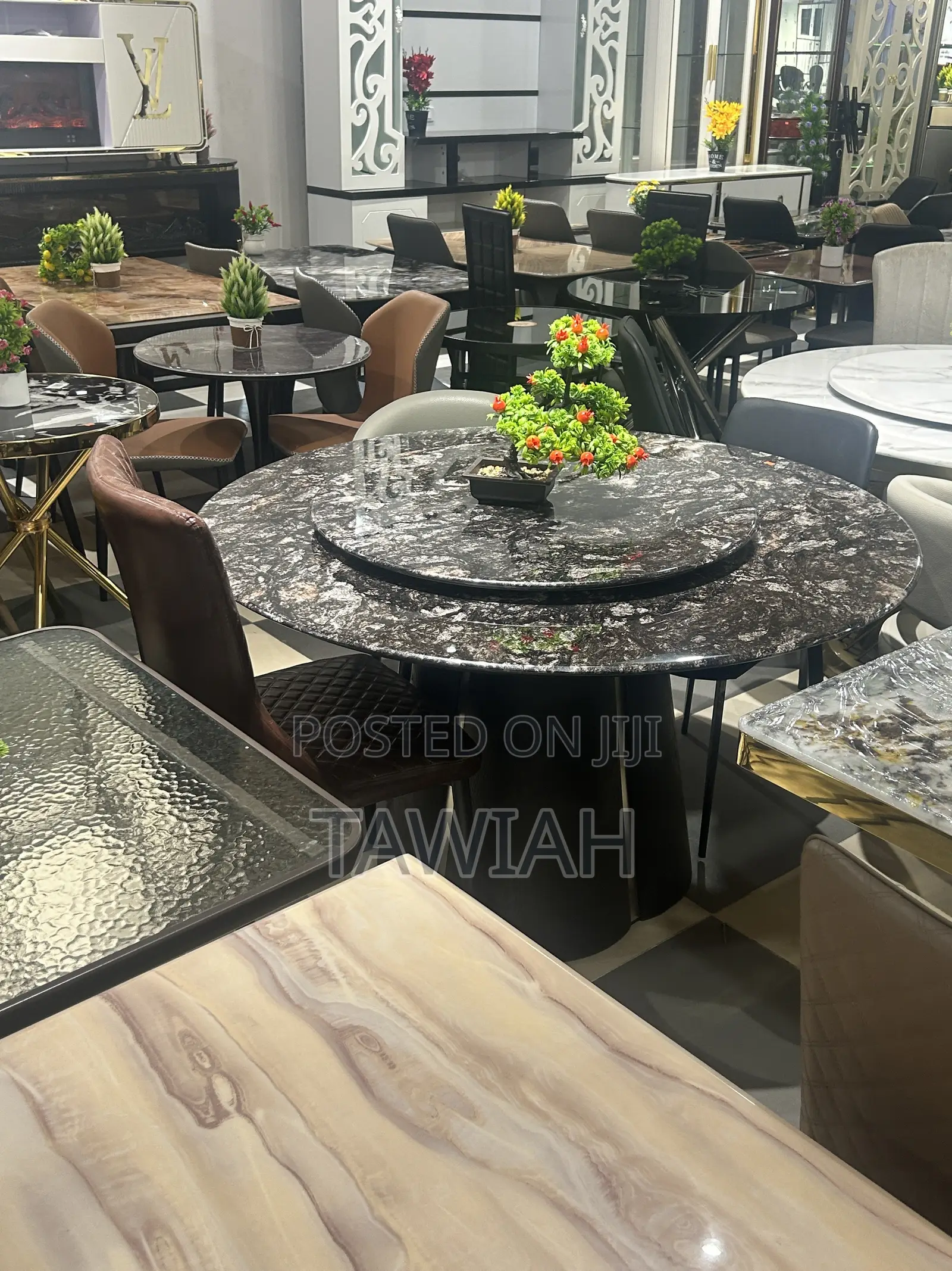 Black Dining Table With 6 Chairs