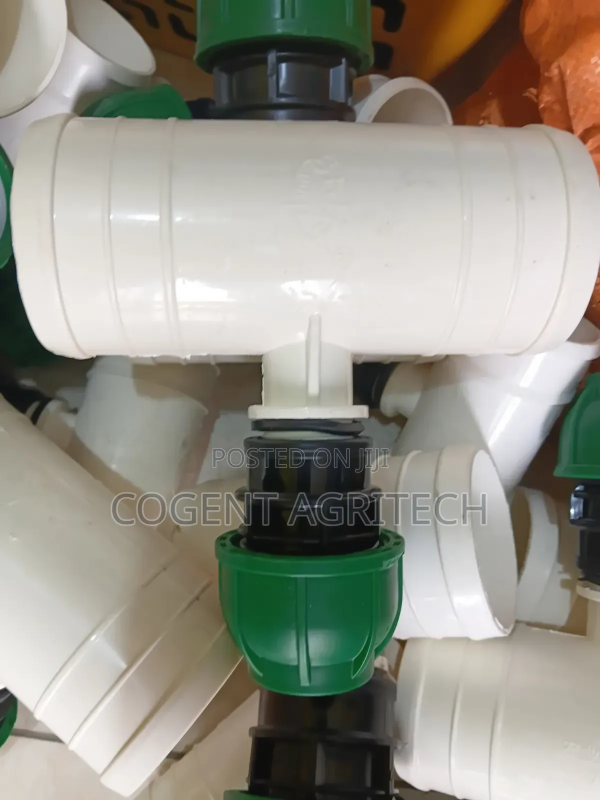 Layflat to PE Irrigation Pipe Tee Connector