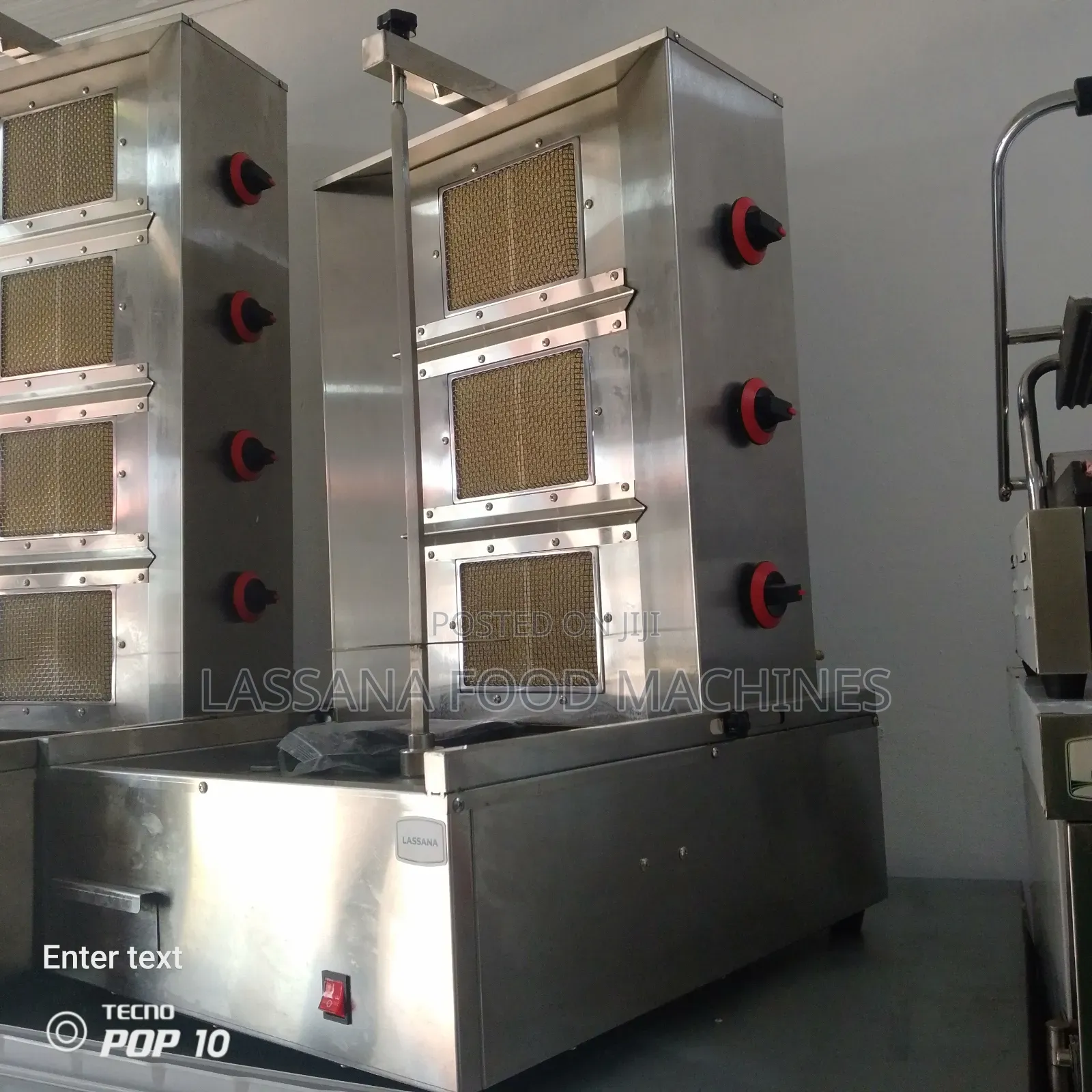 3 Burner Shawarma Machine Gas