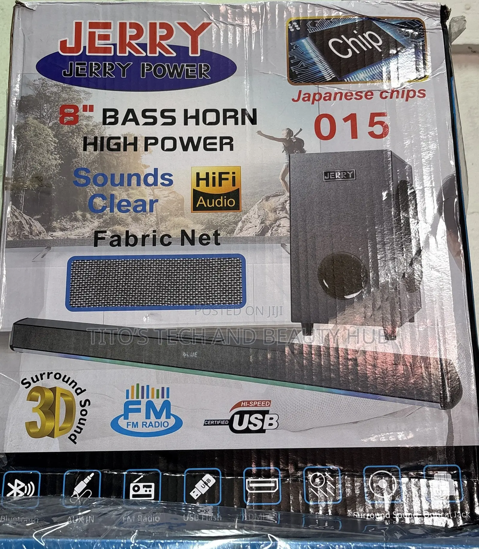 Jerry 15 Sound Bar and Mini Sub Woofer Speaker
