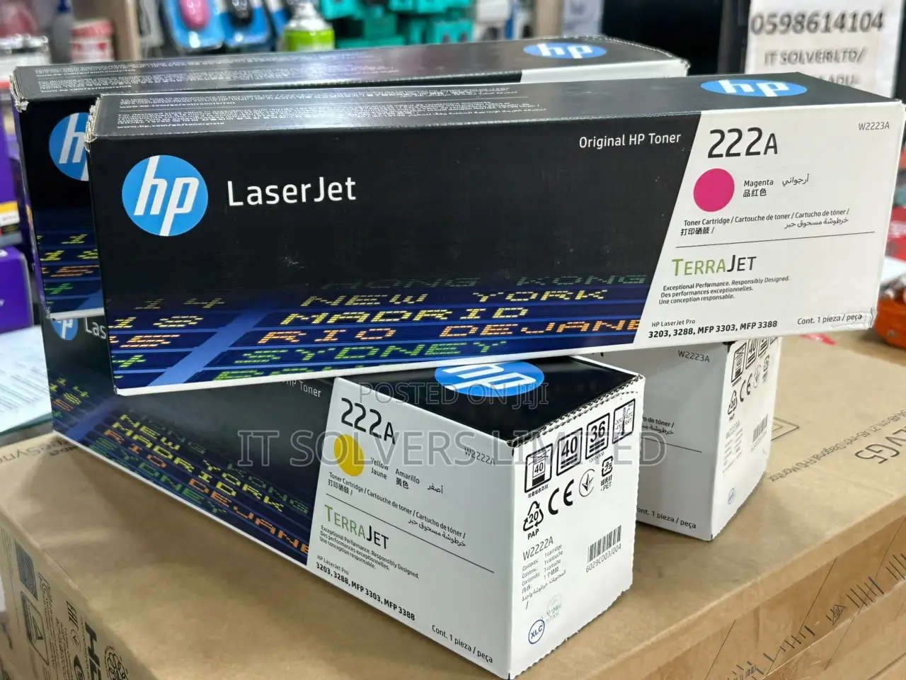 HP 222A (Colored) Original LaserJet Toner Cartridge (W2030A)