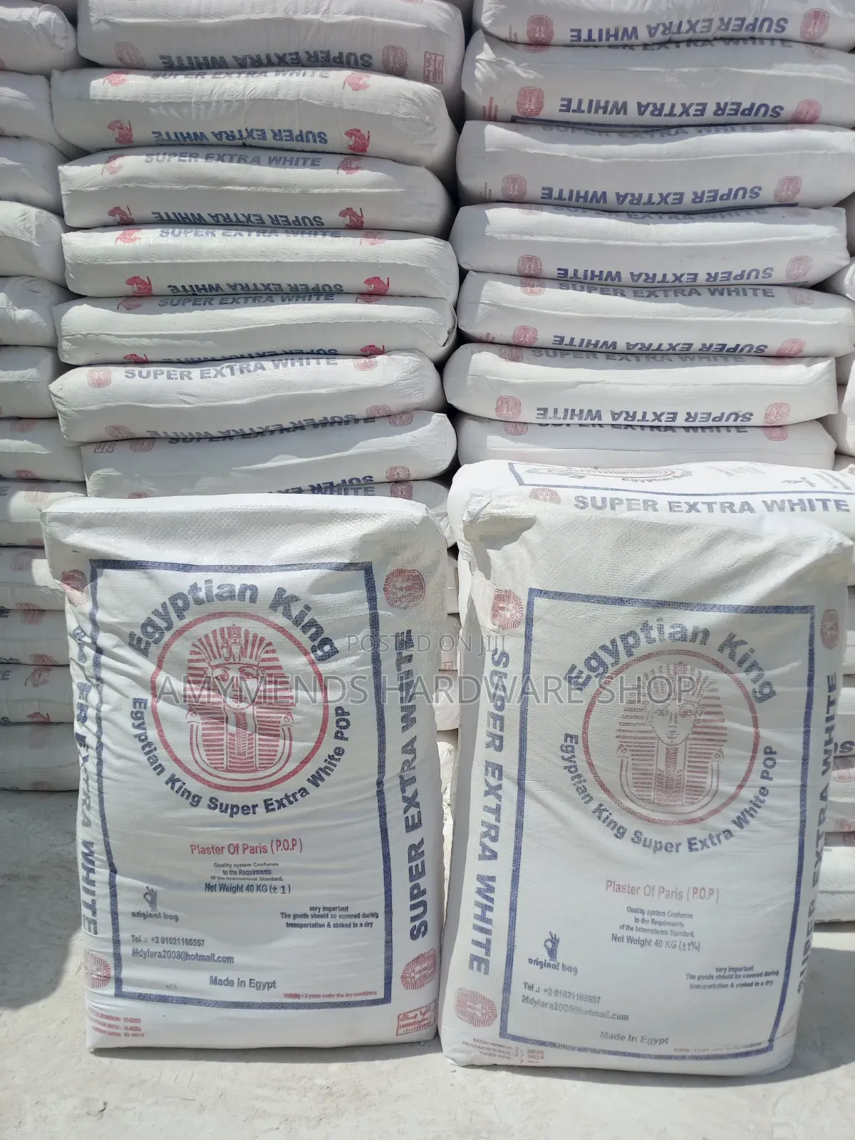 Egyptian King Super Extra White p.o.p