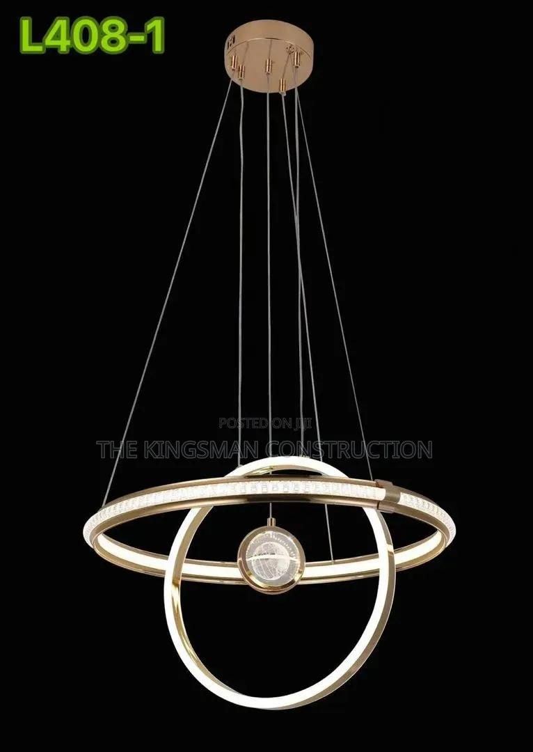 Double Gold and Crystal Lights L408-1