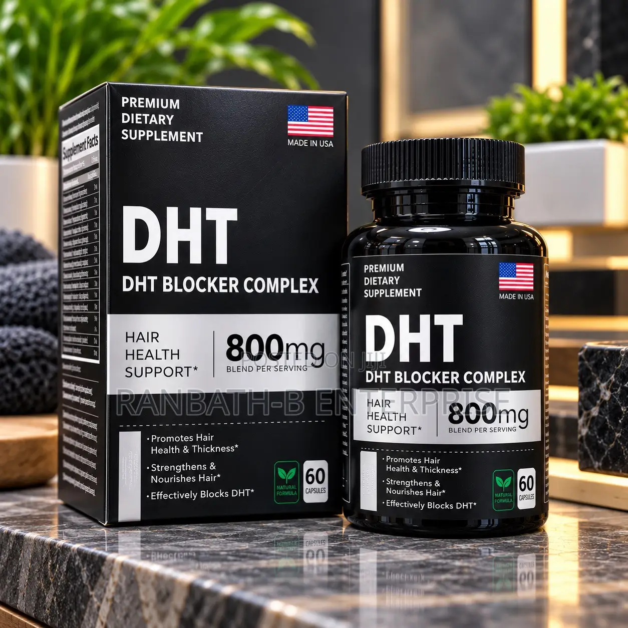 DHT Blocker Complex Dietary Supplement – 800mg Blend