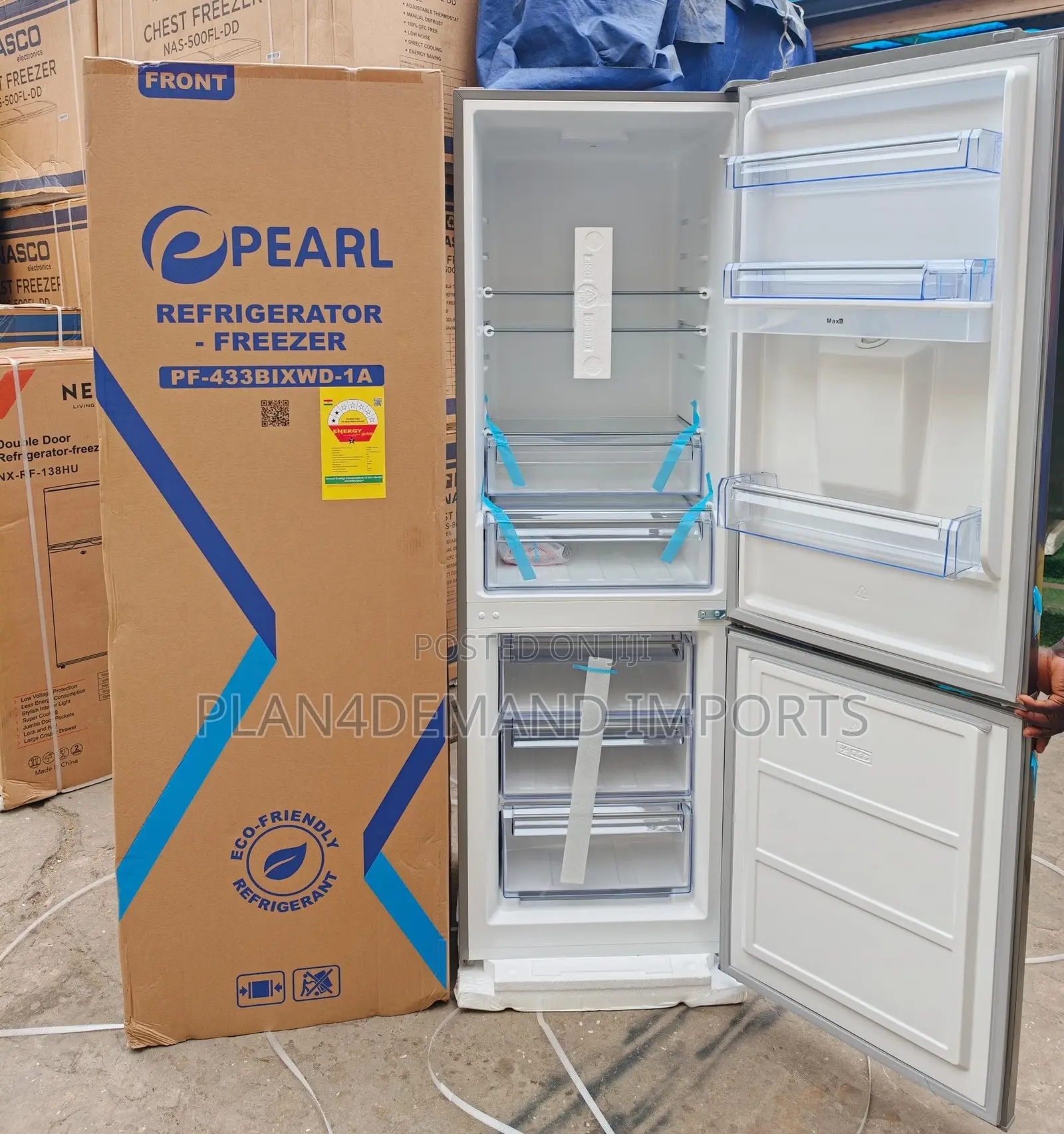 PEARL Refrigerator-Freezer With Water Dispenser – Model PF-433BIXWD-1A