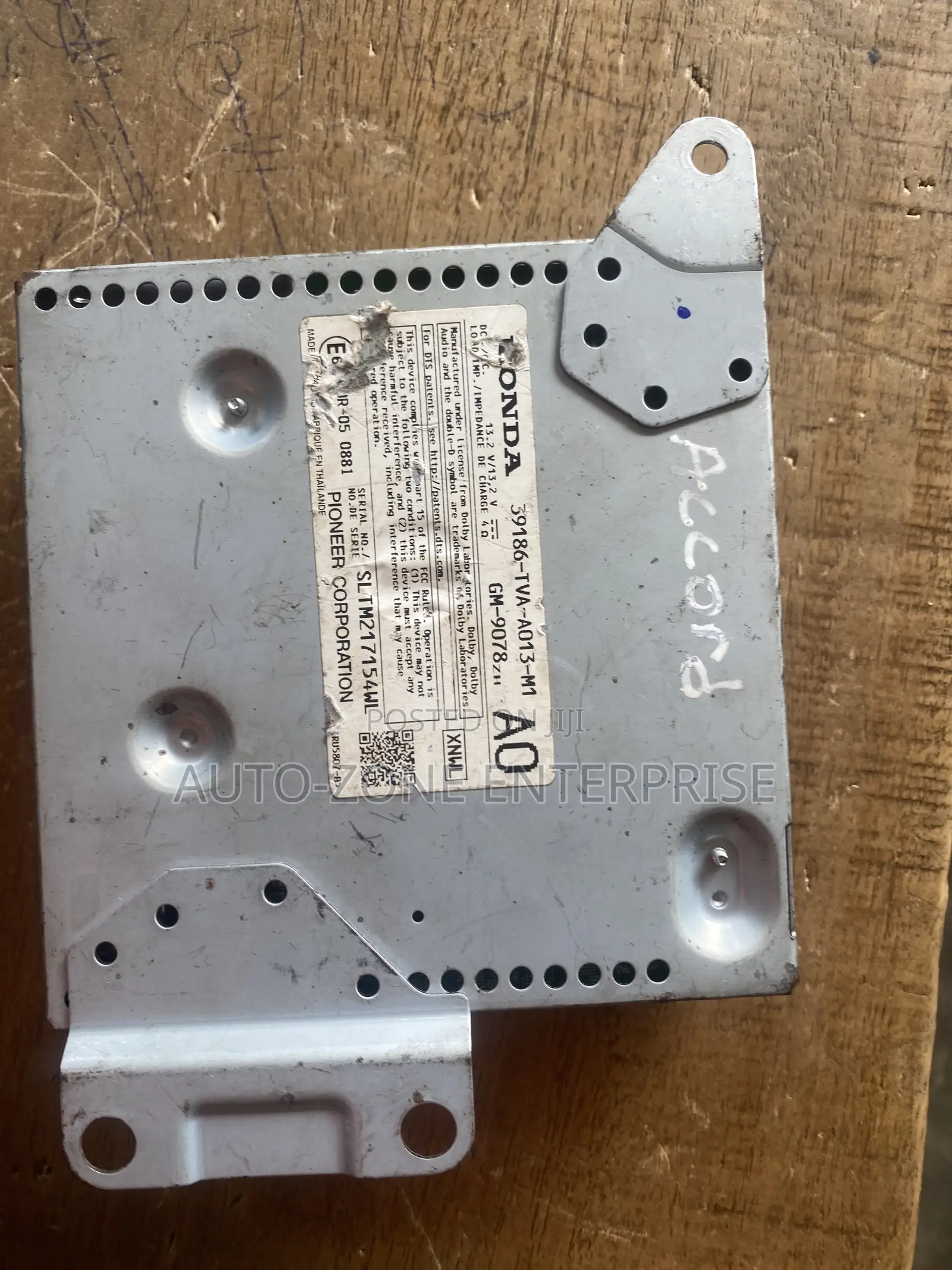 Honda Accord 2018 2019 2020 2021 2022 Amplifier/Tape Amplifier