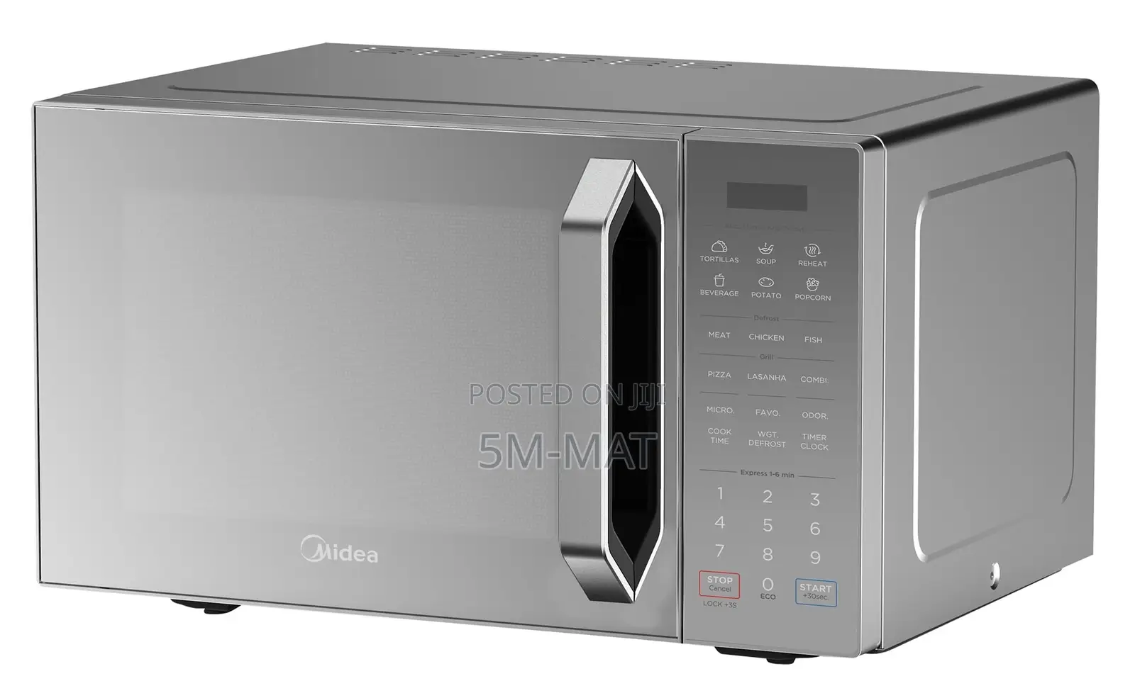 Microwave Oven 30L, 900W, Digital Control With Grill & Silver Panel