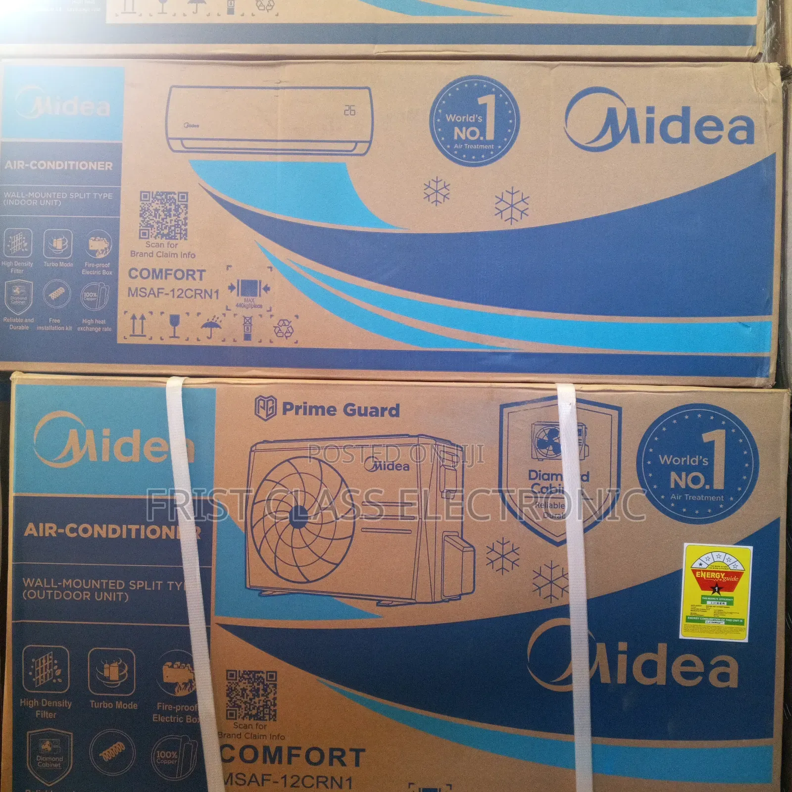 Midea Prime Guard Split Type 1.5hp Air-Conditioner 1.5hp