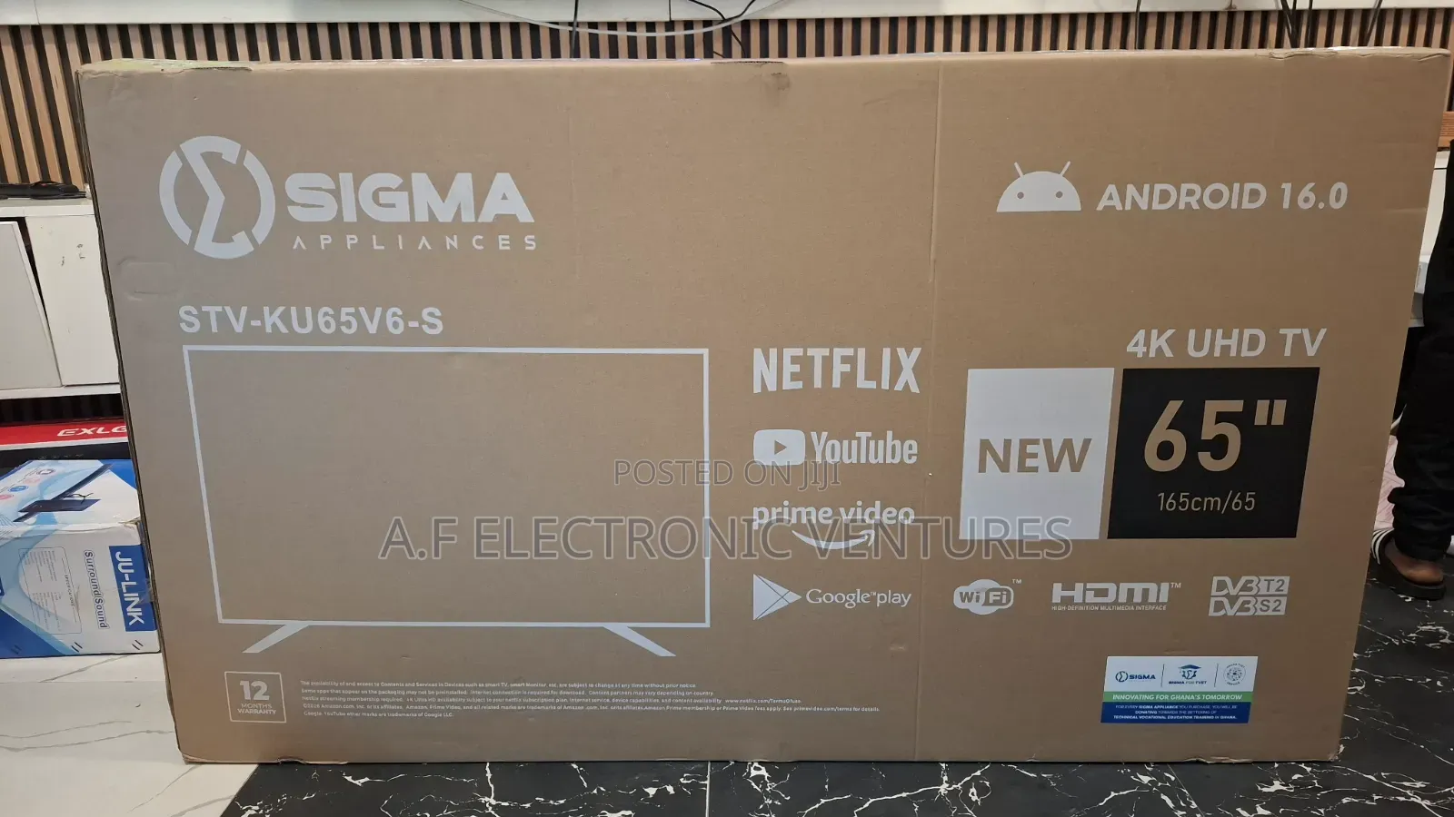 Sigma 65-Inch 4K UHD Android Smart TV