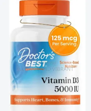Doctor's Best Vitamin D3 5000IU, Non-Gmo