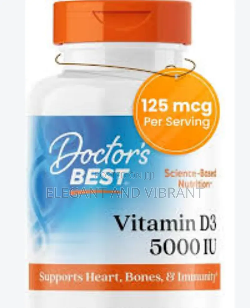 Doctor's Best Vitamin D3 5000IU, Non-Gmo