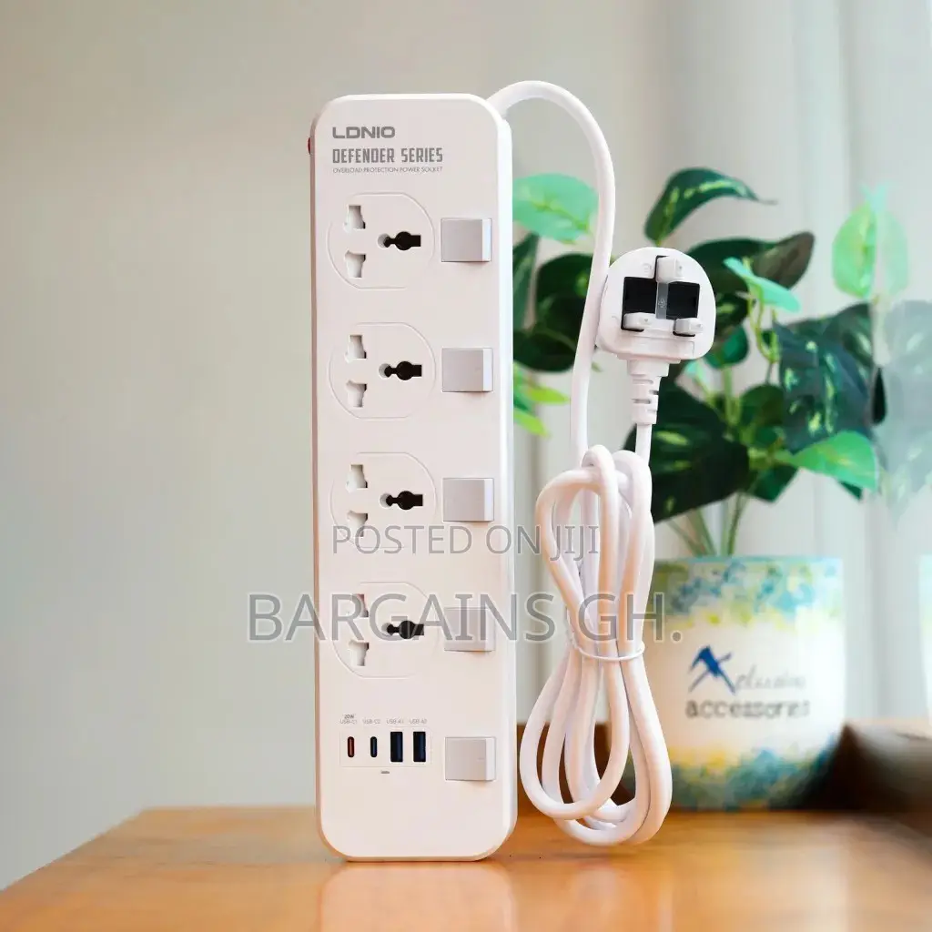 LDNIO SC4408C 4 Ports Power Strip (Multi Socket)