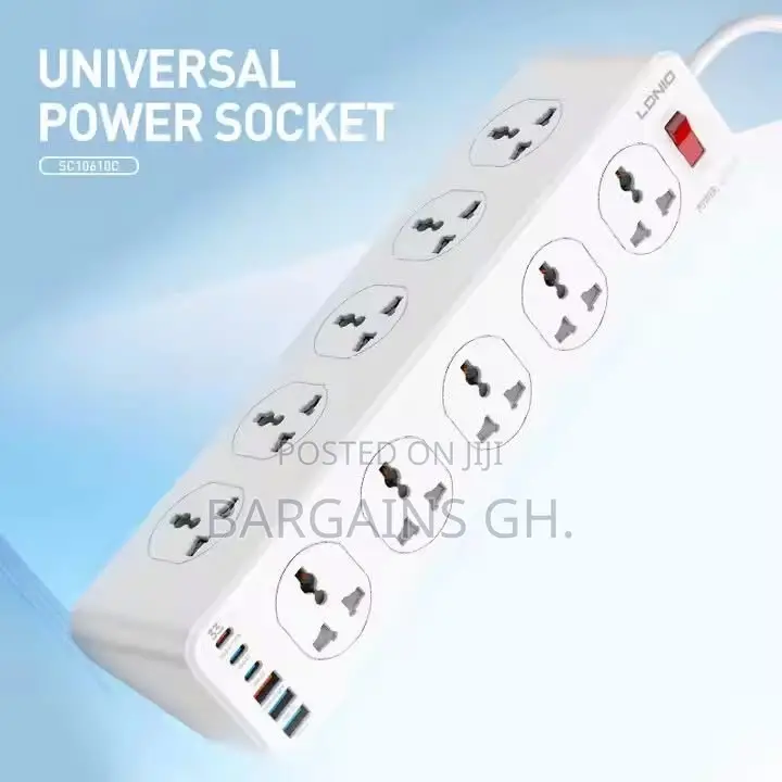 LDNIO SC10610C 8 Ports Universal Power Socket