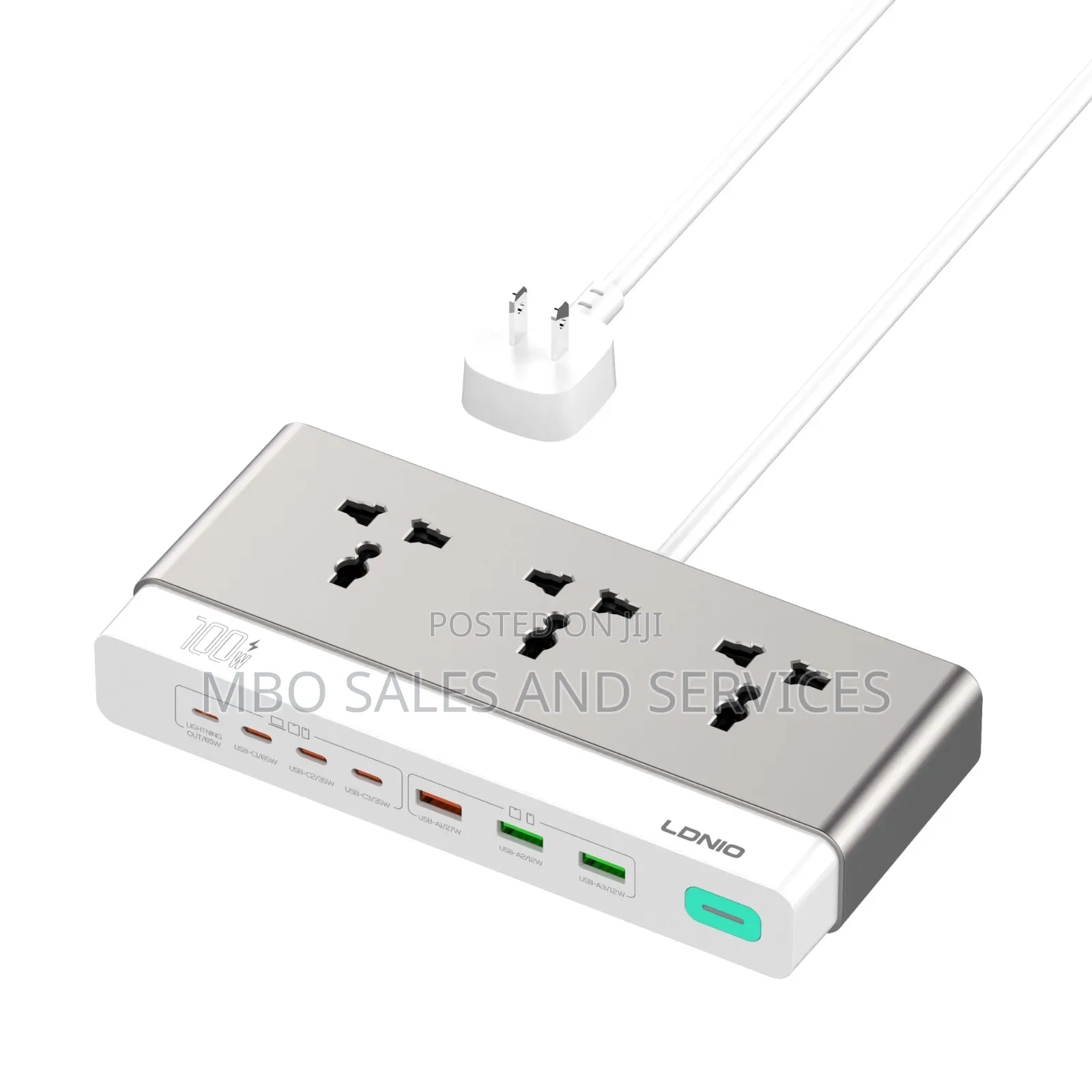 100W Nitride Gallium Nitride Desktop Power Strip SC3