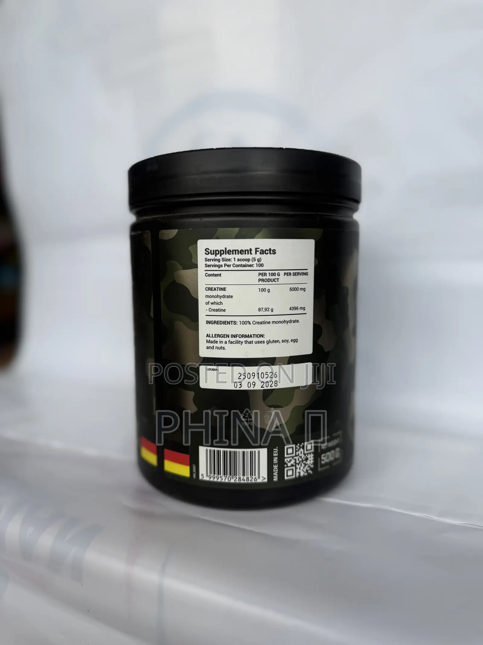 Pure Creatine Monohydrate 500g