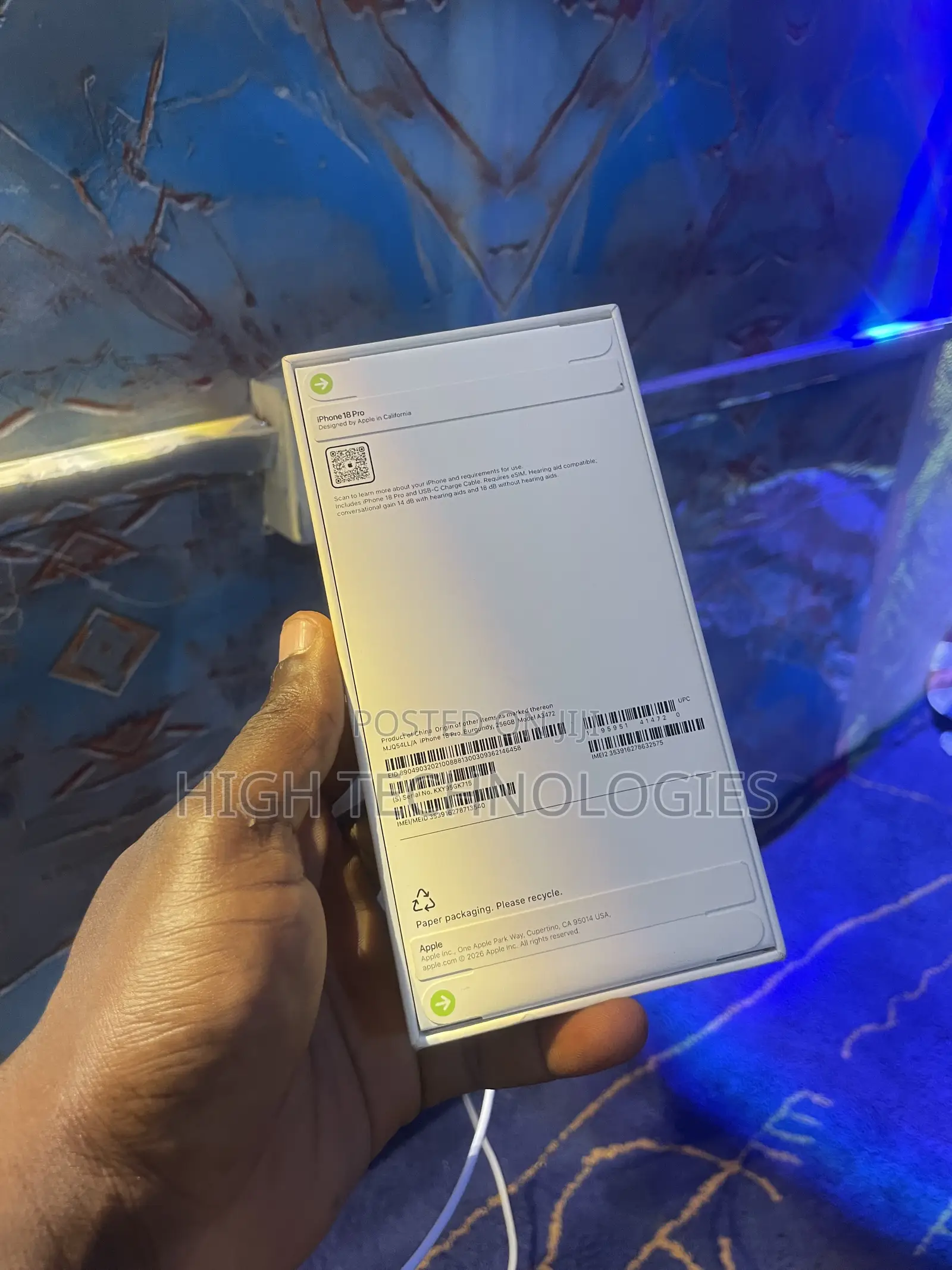 New Apple iPhone 18 Pro 256 GB