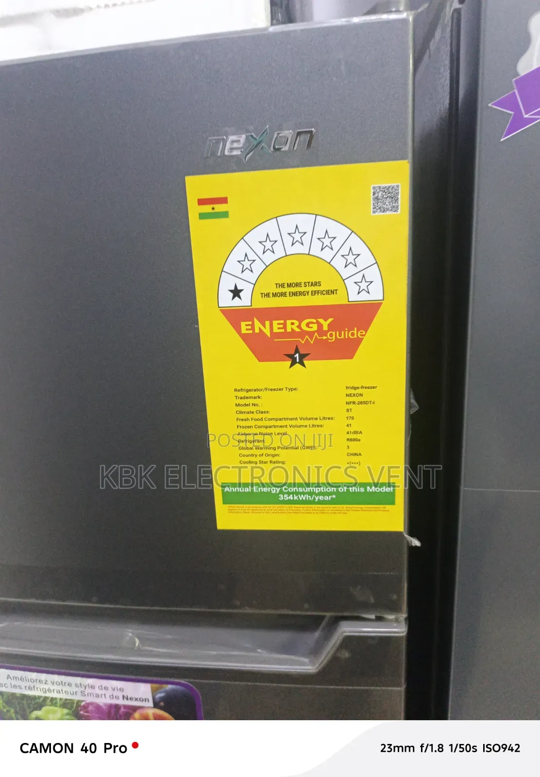 Nexon 210Liter Double Door Refrigerator