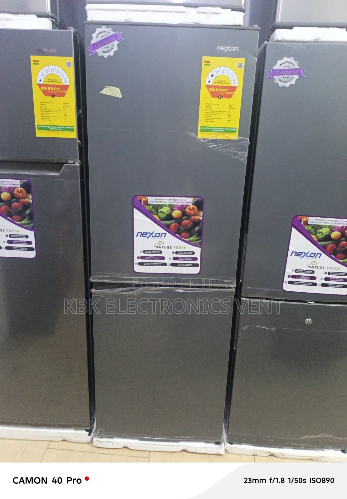 Nexon 185Liter Double Door Refrigerator With Bottom Freeezer.