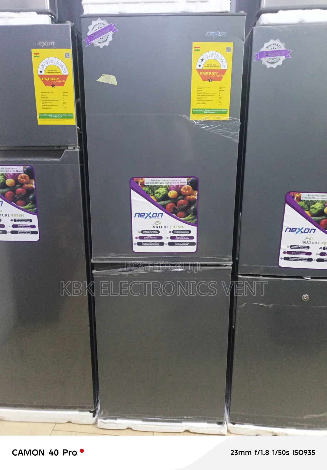 Nexon 185Liter Double Door Refrigerator With Bottom Freeezer.